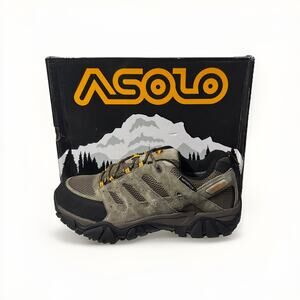 Asolo Expedition Mens Hiking Shoes Size 11 Walnut Suede Low Top EXP-102